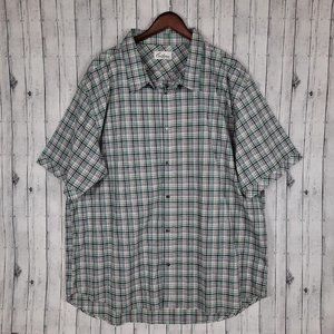 NEW California Shirt Co. Button Shirt Mens 3XL Springer Popling Stitch Fix Green